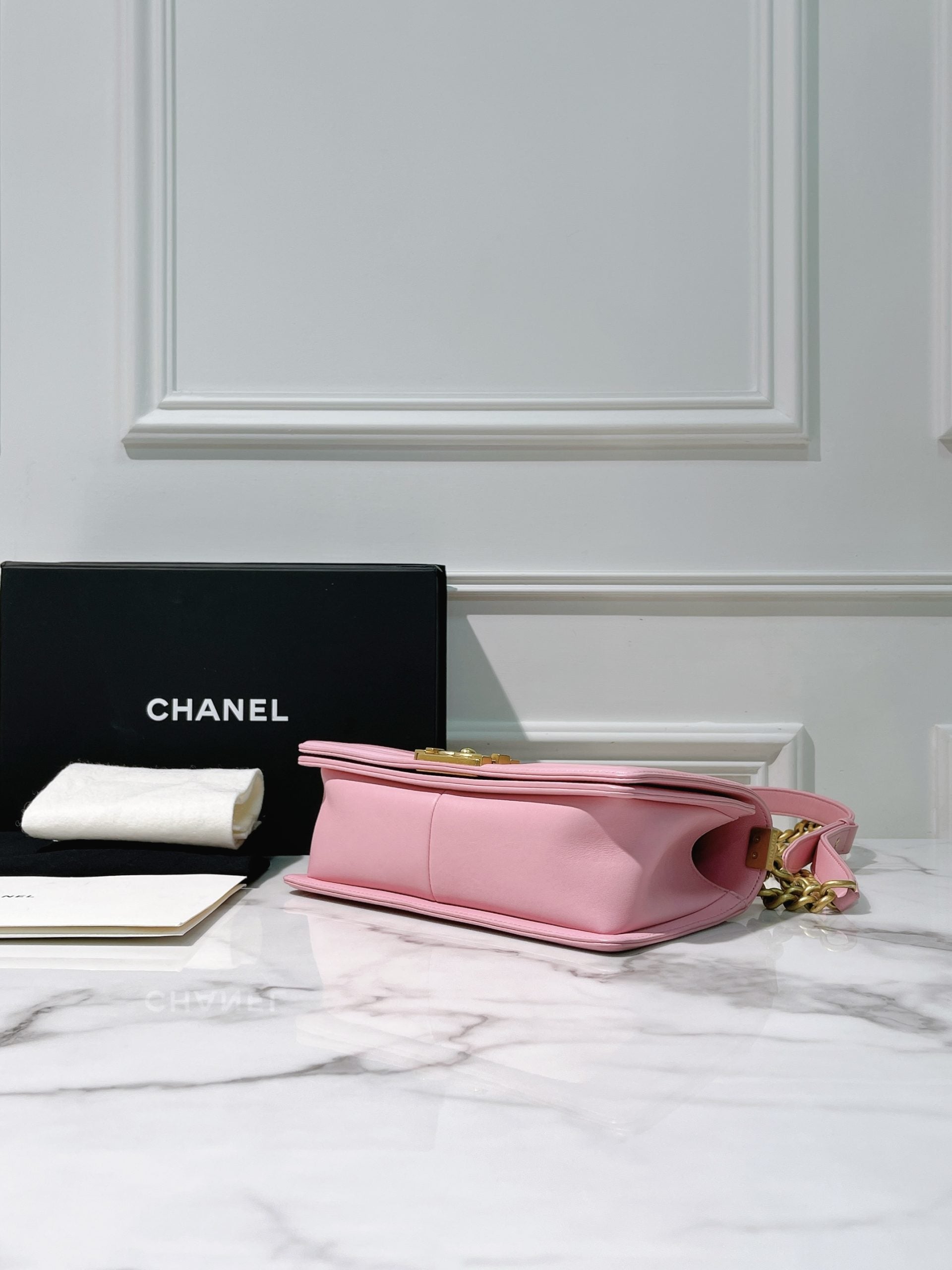 CHANEL LEBOY, PINK/GOLD