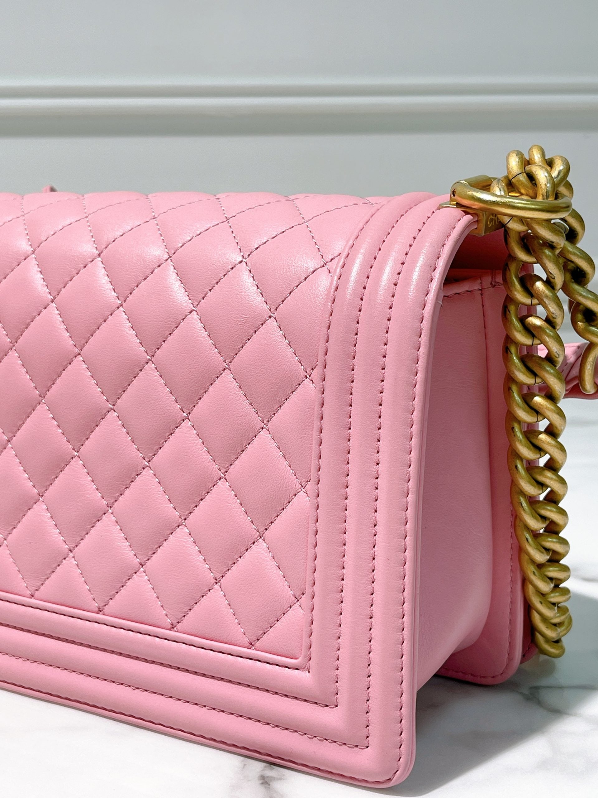 CHANEL LEBOY, PINK/GOLD