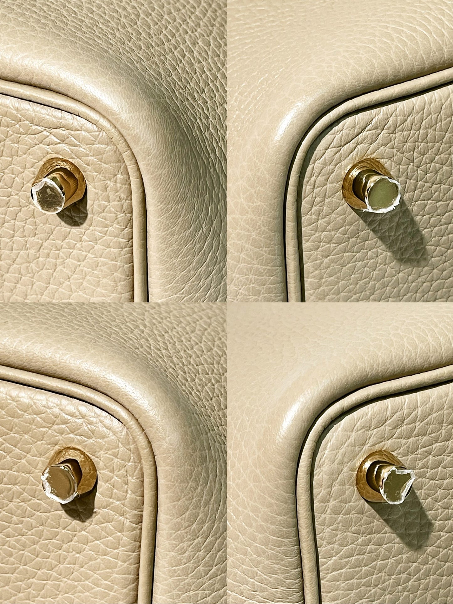 HERMES PICOTIN 18 BEIGE MARFA/GOLD