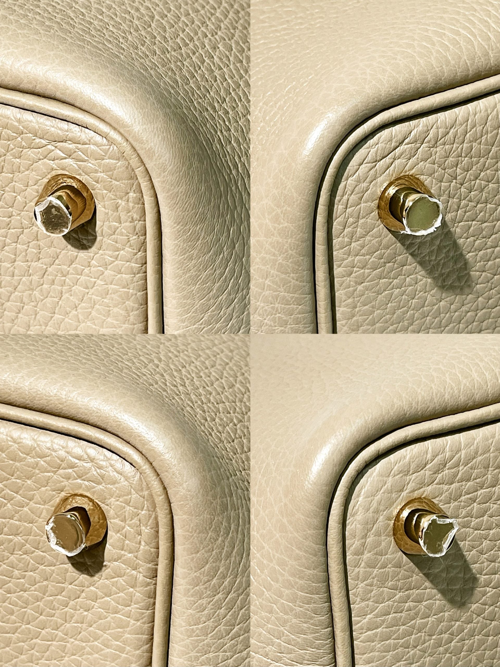 HERMES PICOTIN 18 BEIGE MARFA/GOLD