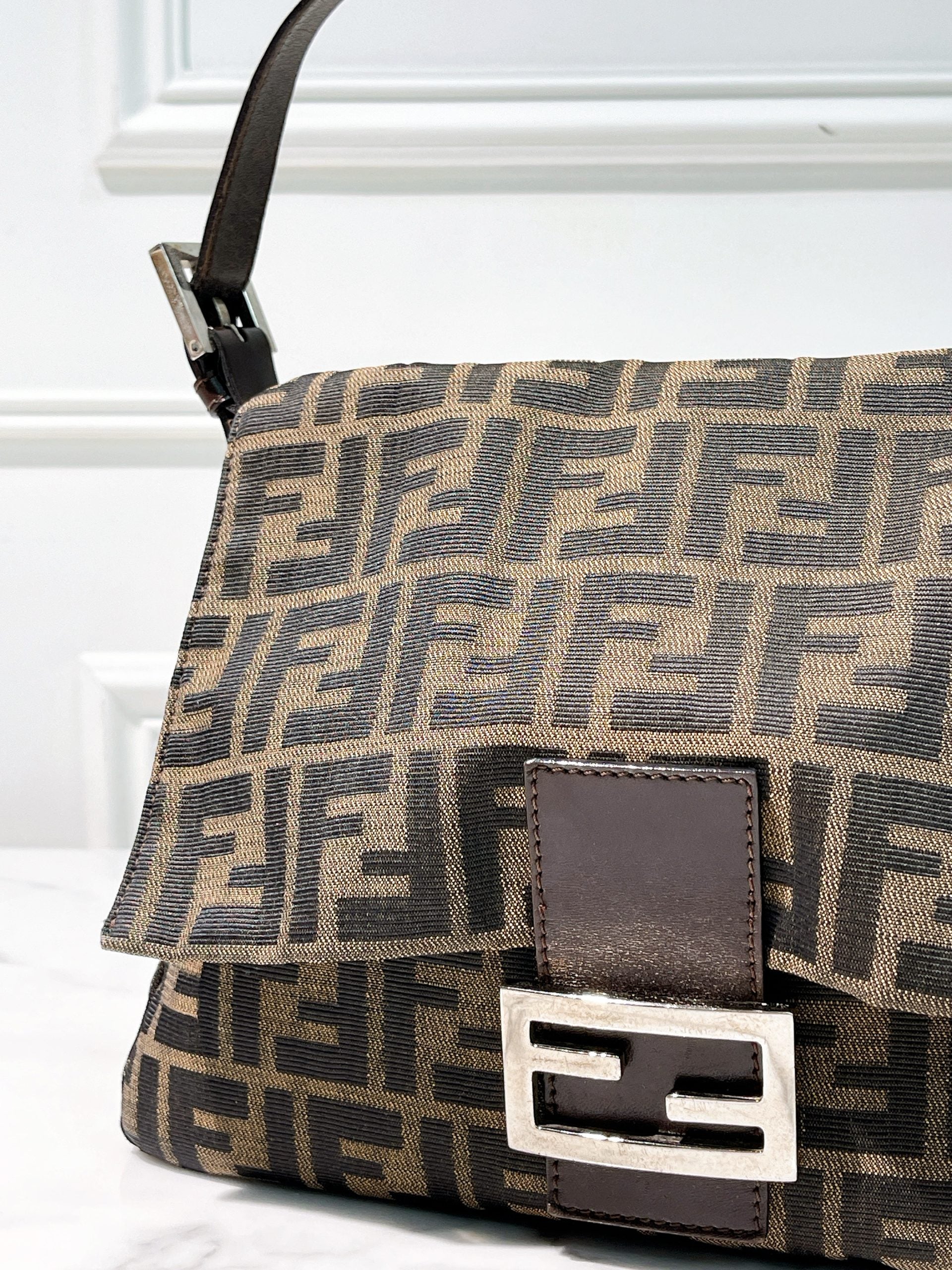 FENDI VINTAGE ZUCCA SHOULDER BAG