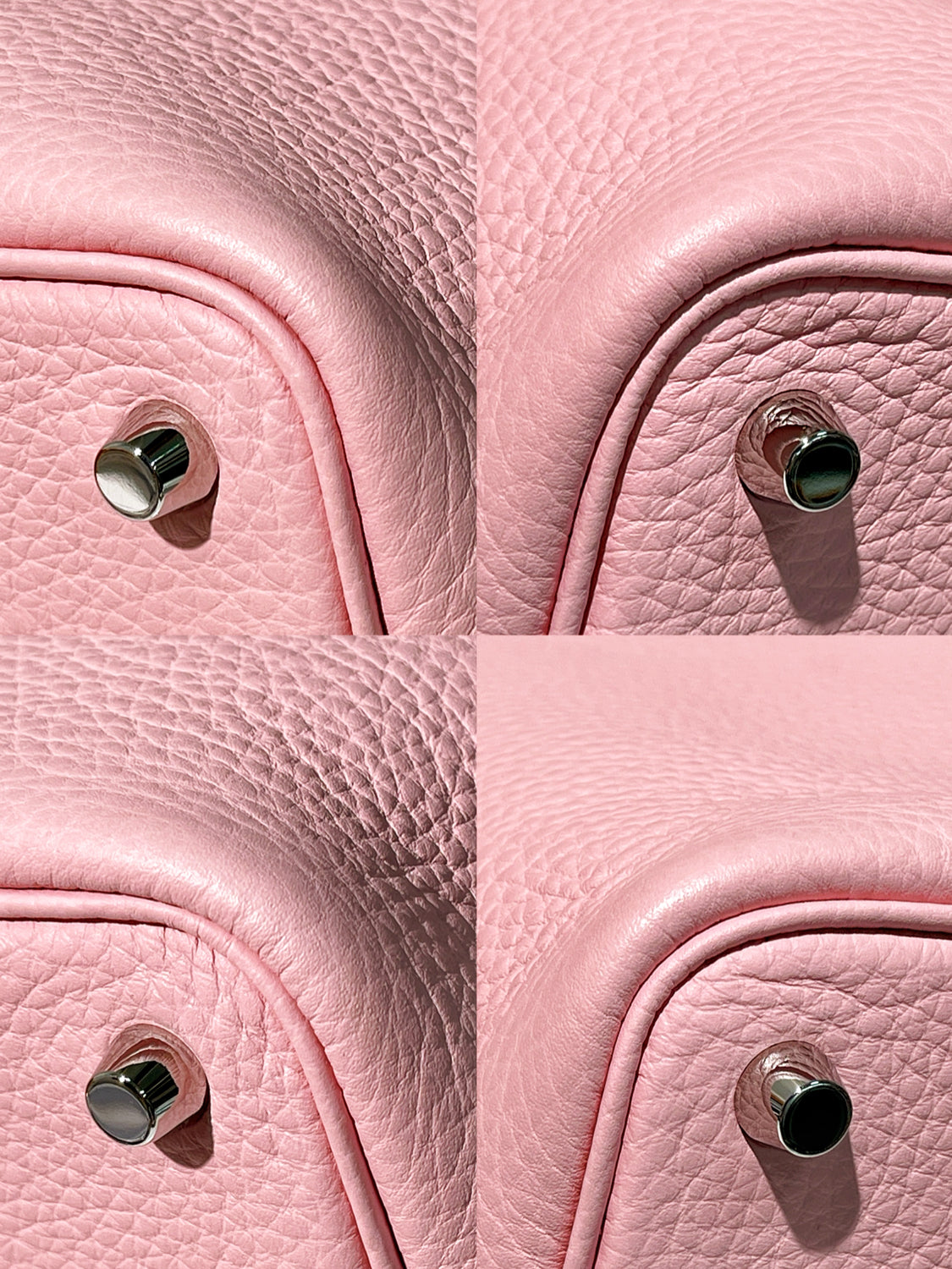 HERMES PICOTIN 18 ROSE SAKURA/SILVER