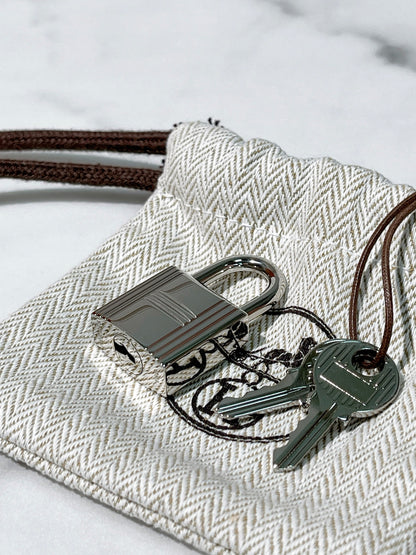 HERMES PICOTIN 18 ROSE SAKURA/SILVER