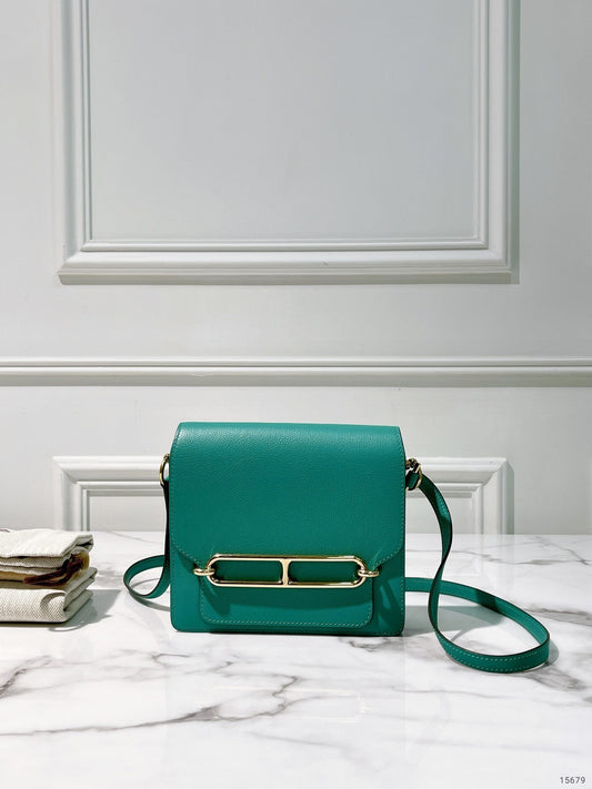 HERMES ROULIS MINI VERT JADE/GOLD