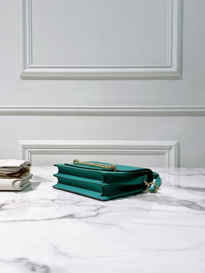 HERMES ROULIS MINI VERT JADE/GOLD