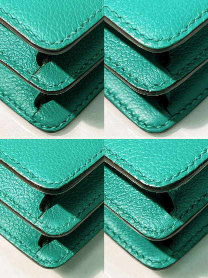 HERMES ROULIS MINI VERT JADE/GOLD