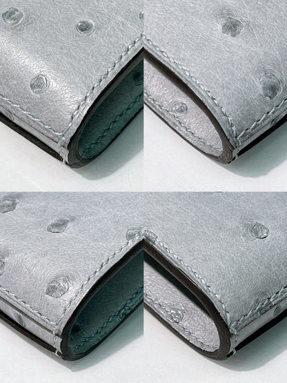 HERMES KELLY LONG WALLET GRIS MOUETTE/SILVER