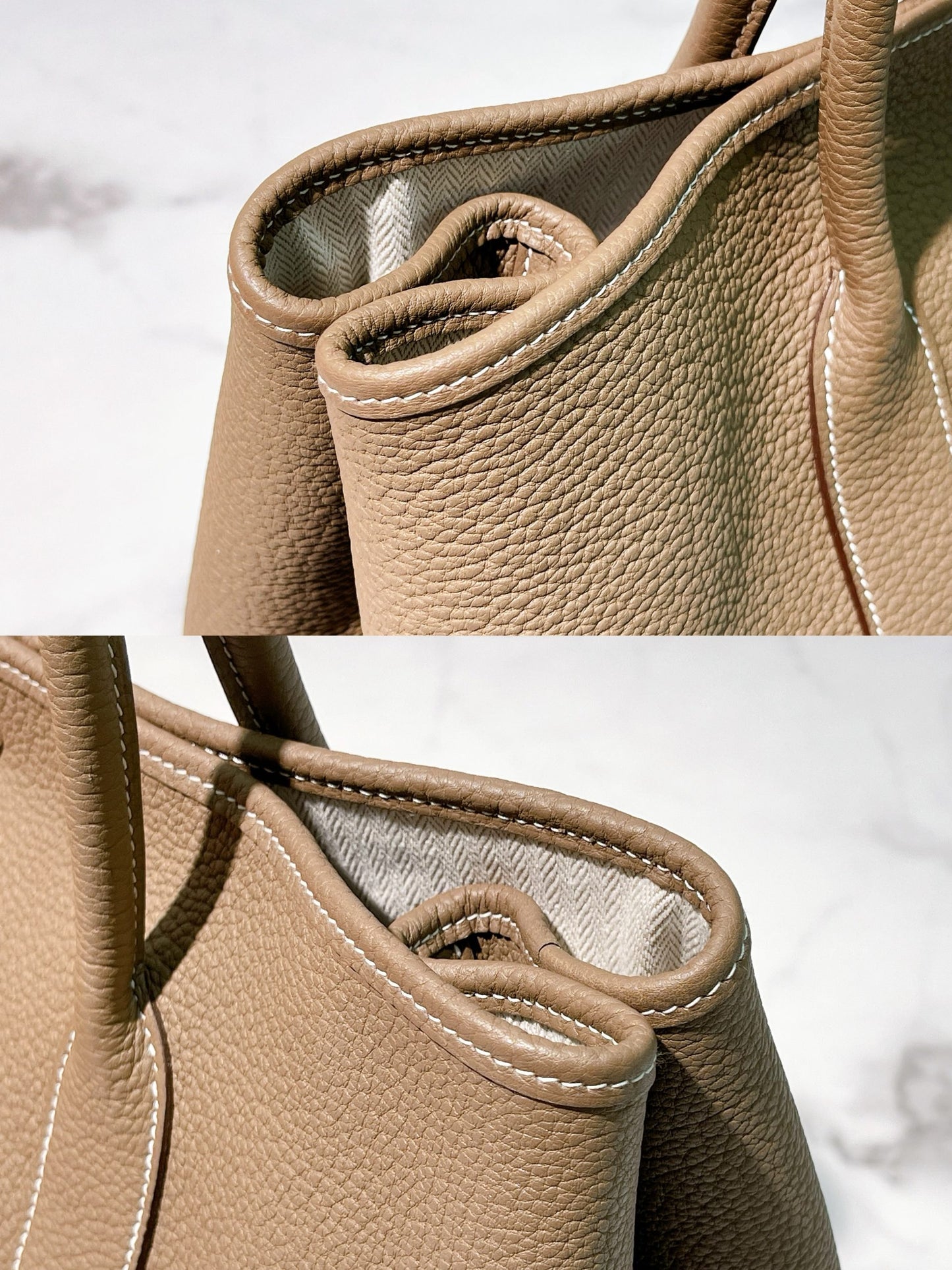 HERMES GARDEN PARTY 36 ETOUPE/SILVER