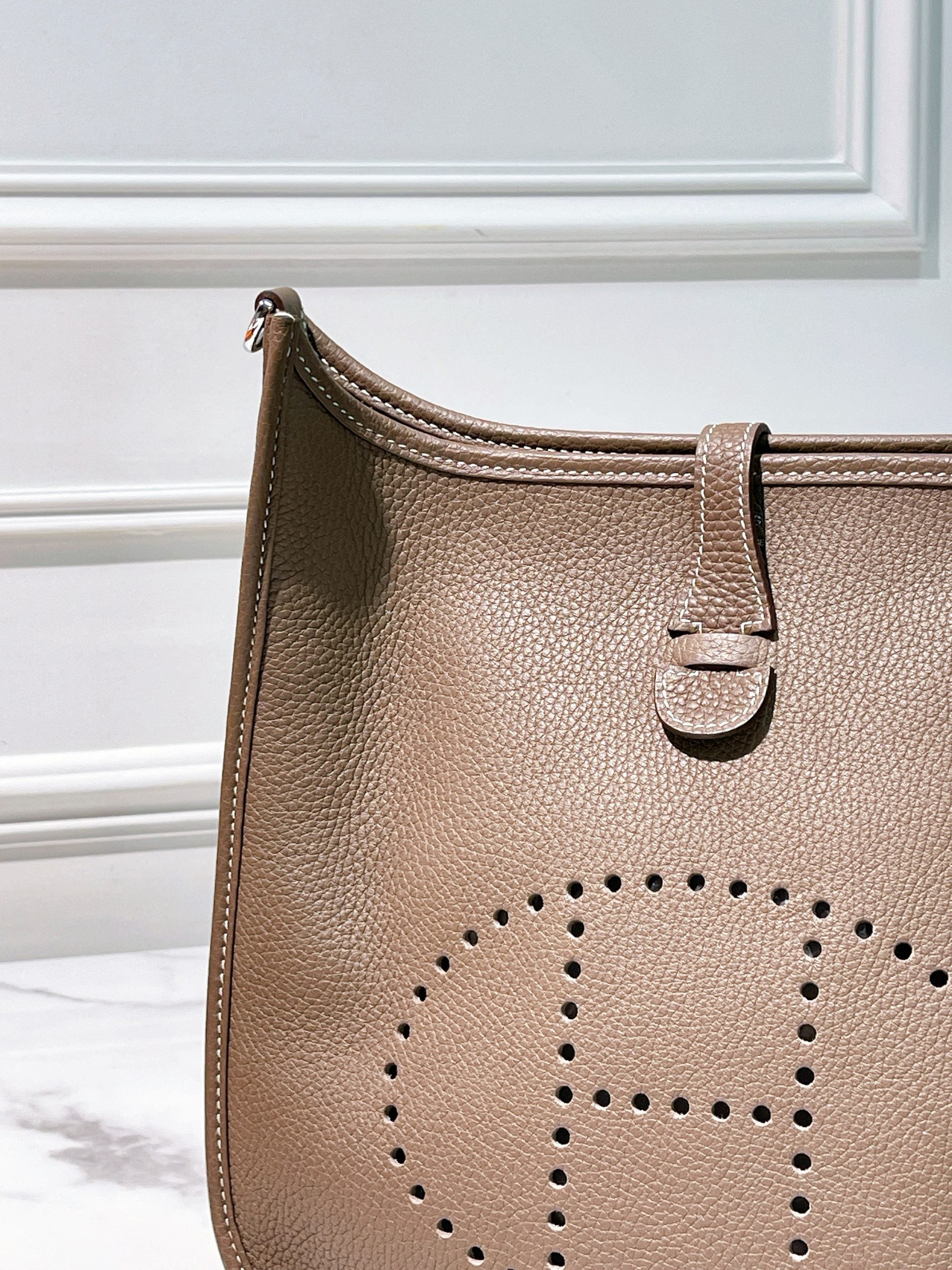 HERMES EVELYNE 29 ETOUPE/SILVER