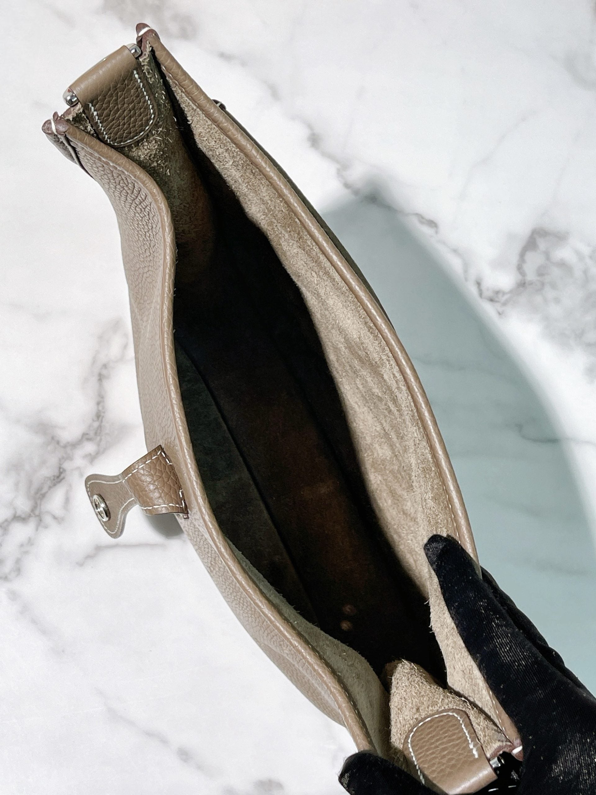 HERMES EVELYNE 29 ETOUPE/SILVER