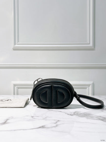 HERMES IN THE LOOP WAIST BAG, NOIR/SILVER