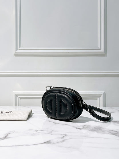 HERMES IN THE LOOP WAIST BAG, NOIR/SILVER