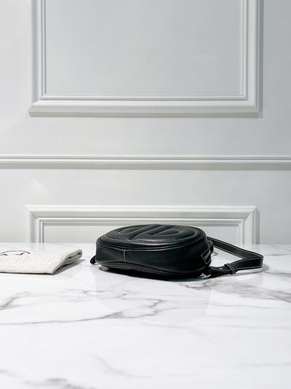 HERMES IN THE LOOP WAIST BAG, NOIR/SILVER