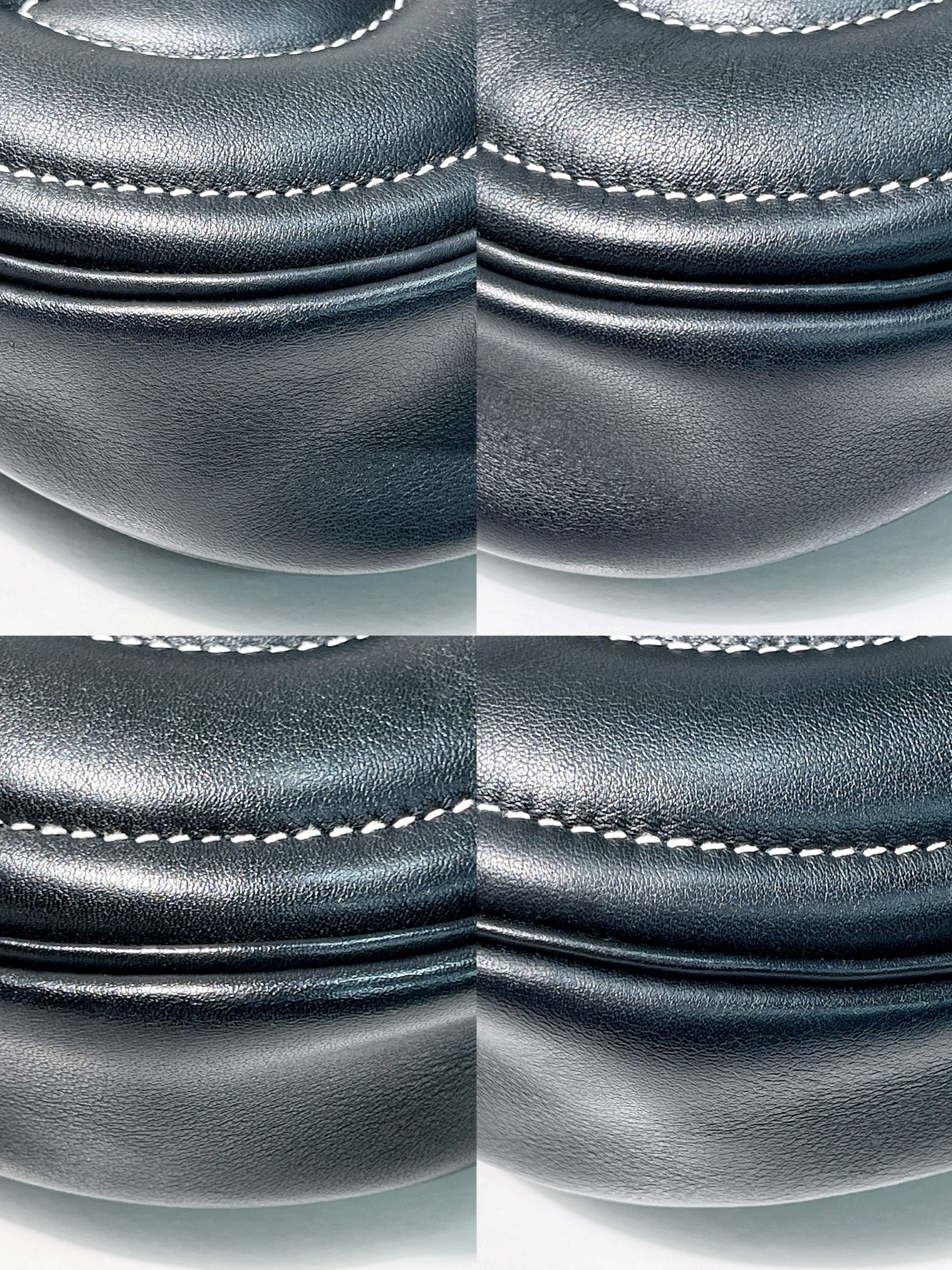 HERMES IN THE LOOP WAIST BAG, NOIR/SILVER