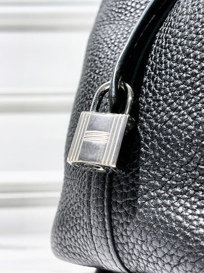 HERMES PICOTIN 18, NOIR/SILVER