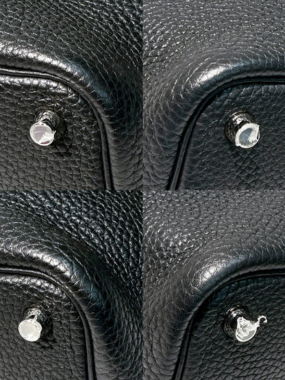 HERMES PICOTIN 18, NOIR/SILVER