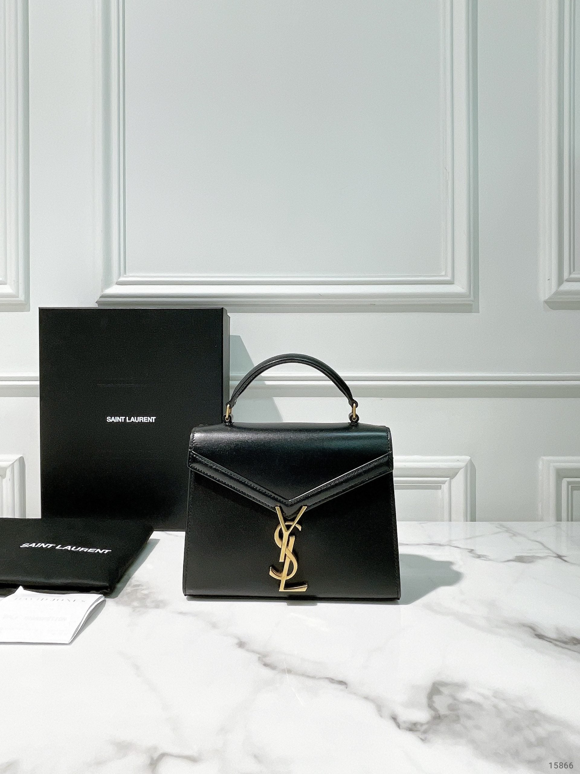 YSL CASSANDRA MINI TOP HANDLE BAG, No Strap