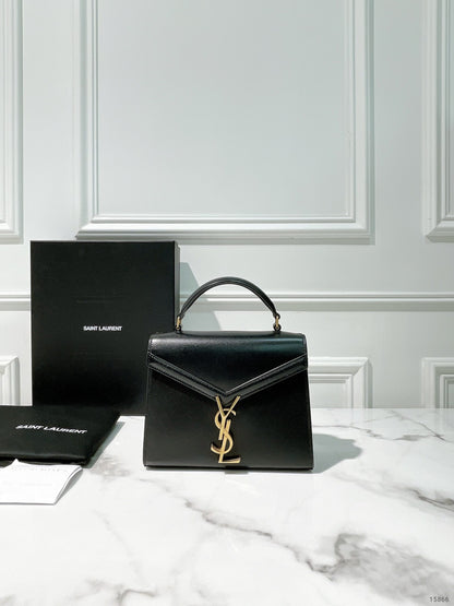 YSL CASSANDRA MINI TOP HANDLE BAG, No Strap