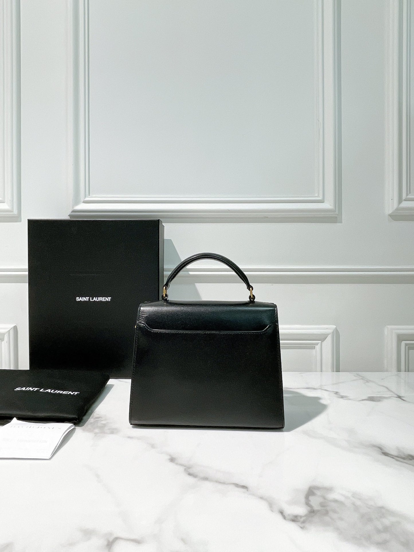 YSL CASSANDRA MINI TOP HANDLE BAG, No Strap