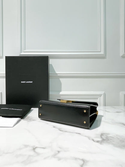 YSL CASSANDRA MINI TOP HANDLE BAG, No Strap