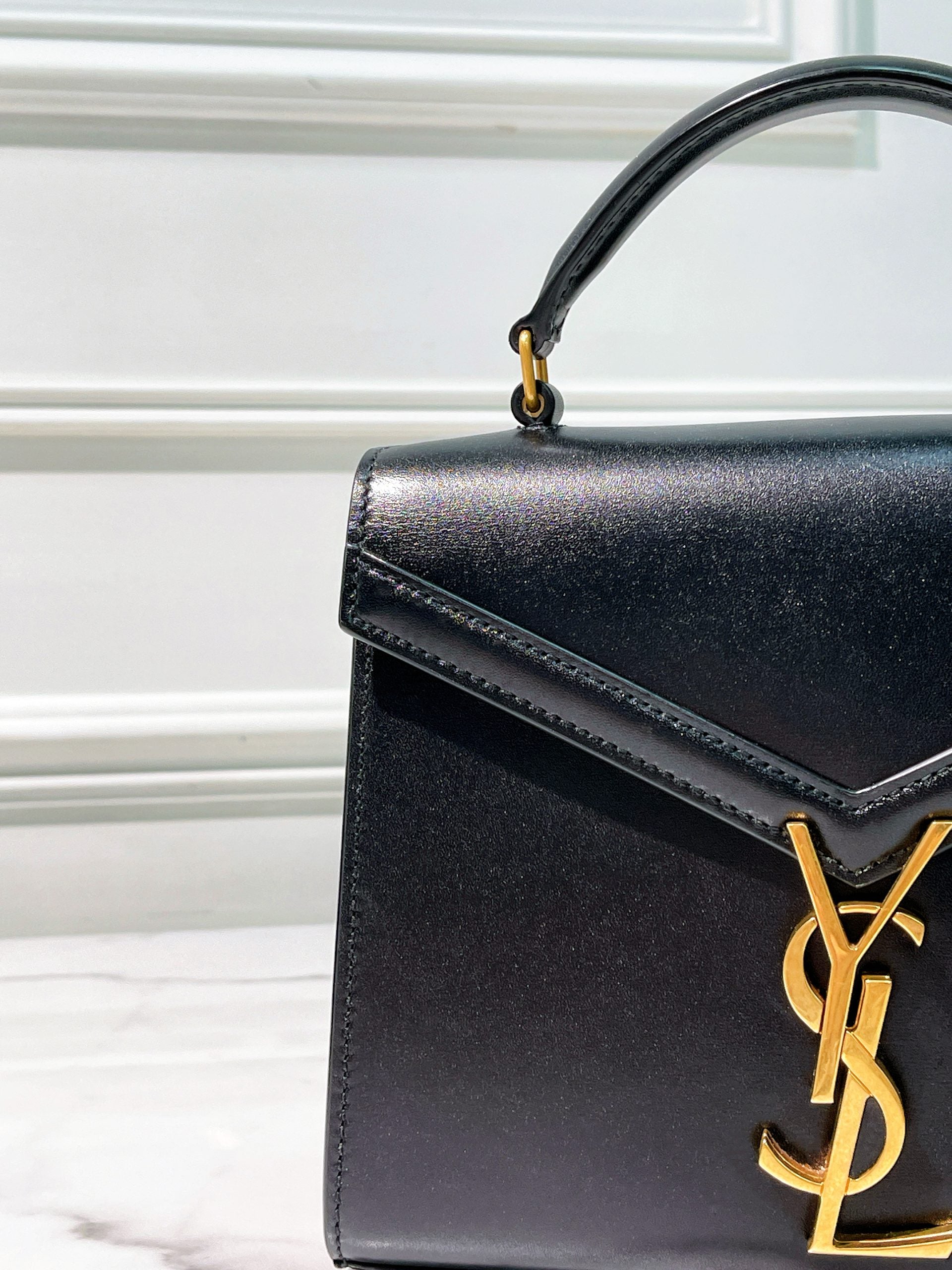 YSL CASSANDRA MINI TOP HANDLE BAG, No Strap