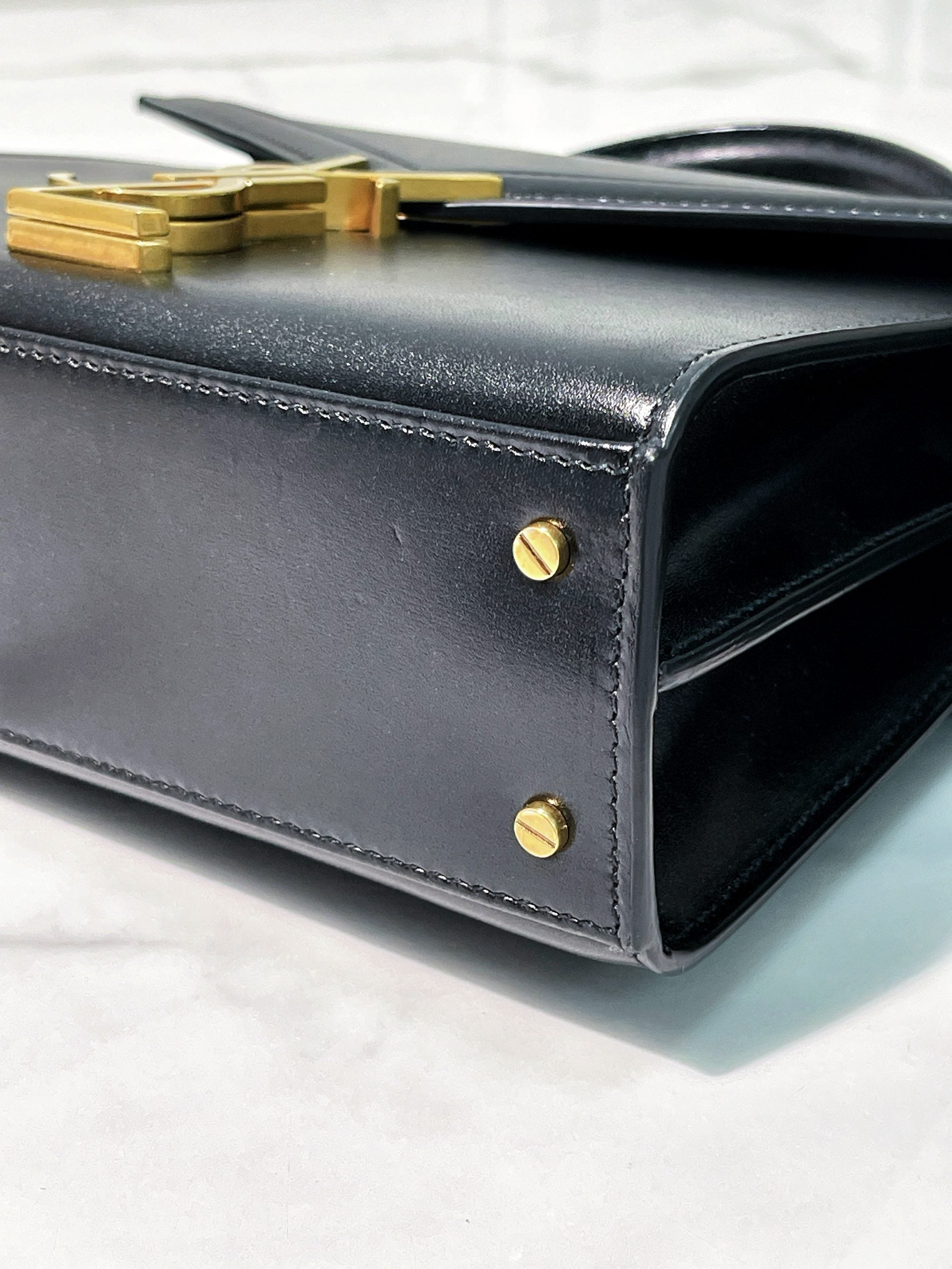 YSL CASSANDRA MINI TOP HANDLE BAG, No Strap