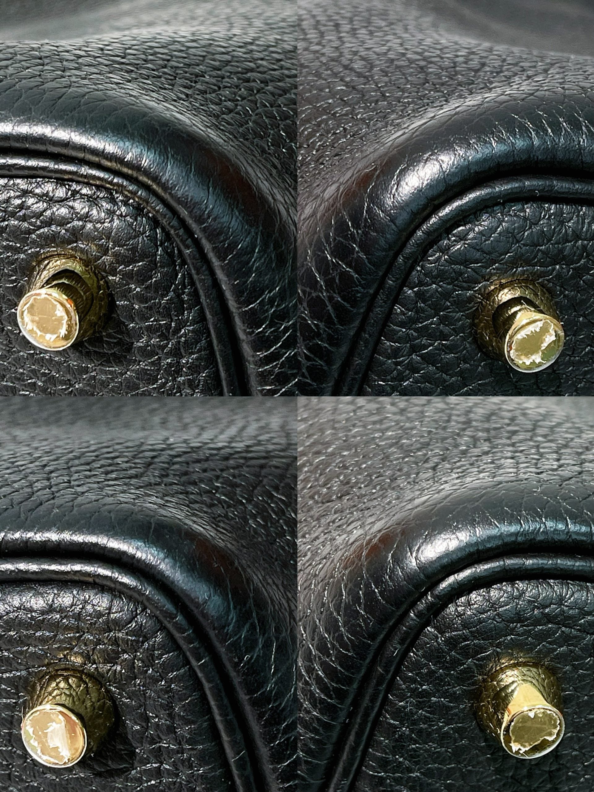 HERMES PICOTIN 18, NOIR/GOLD