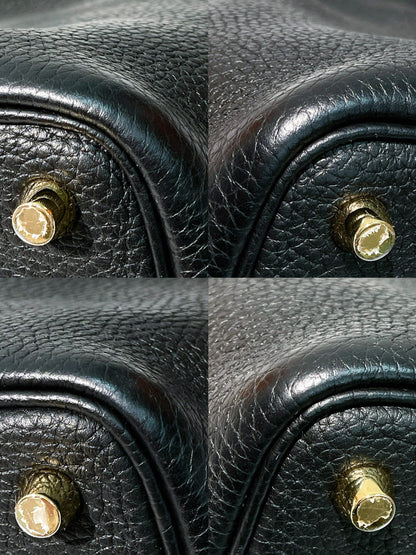 HERMES PICOTIN 18, NOIR/GOLD