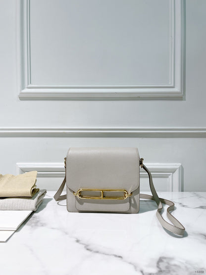 HERMES ROULIS MINI, GRIS PERLE/GOLD