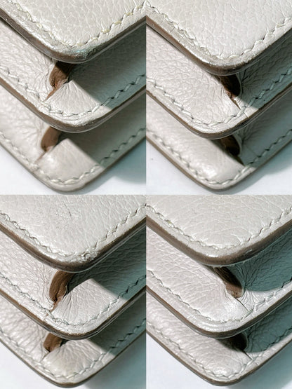 HERMES ROULIS MINI, GRIS PERLE/GOLD