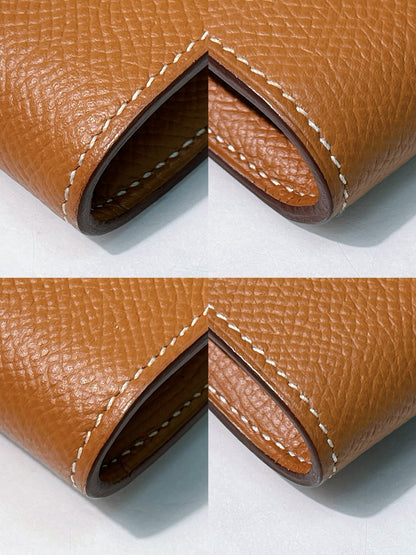 HERMES KELLY LONG WALLET, GOLD/SILVER