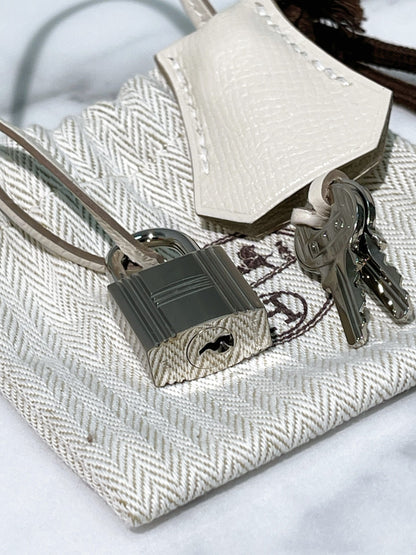 HERMES BIRKIN 30, CRAIE/SILVER