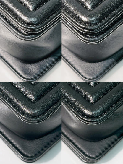 CHANEL LEBOY SMALL, BLACK/SILVER