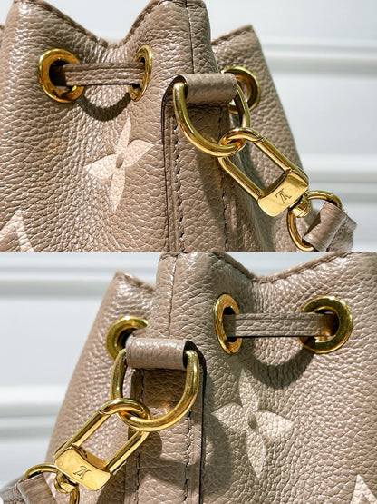 LV NANO NOE, Tourterelle Gray / Cream