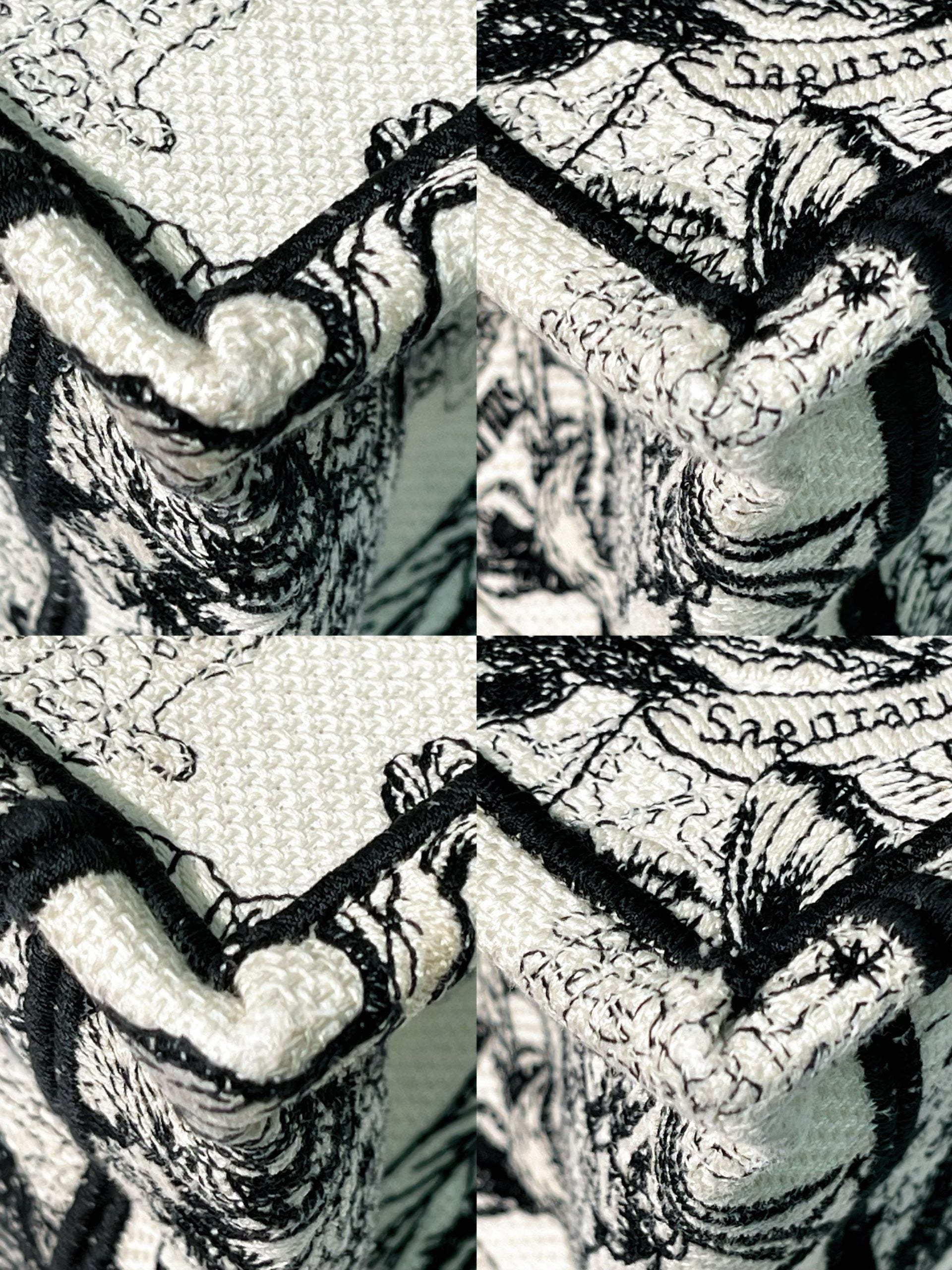 DIOR SMALL BOOK TOTE, Black/Cream