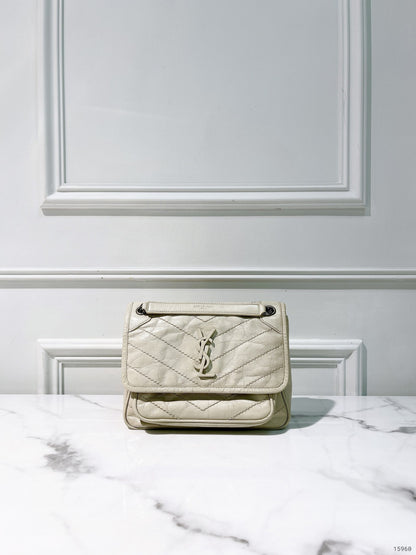 YSL NIKI BABY, White/Silver