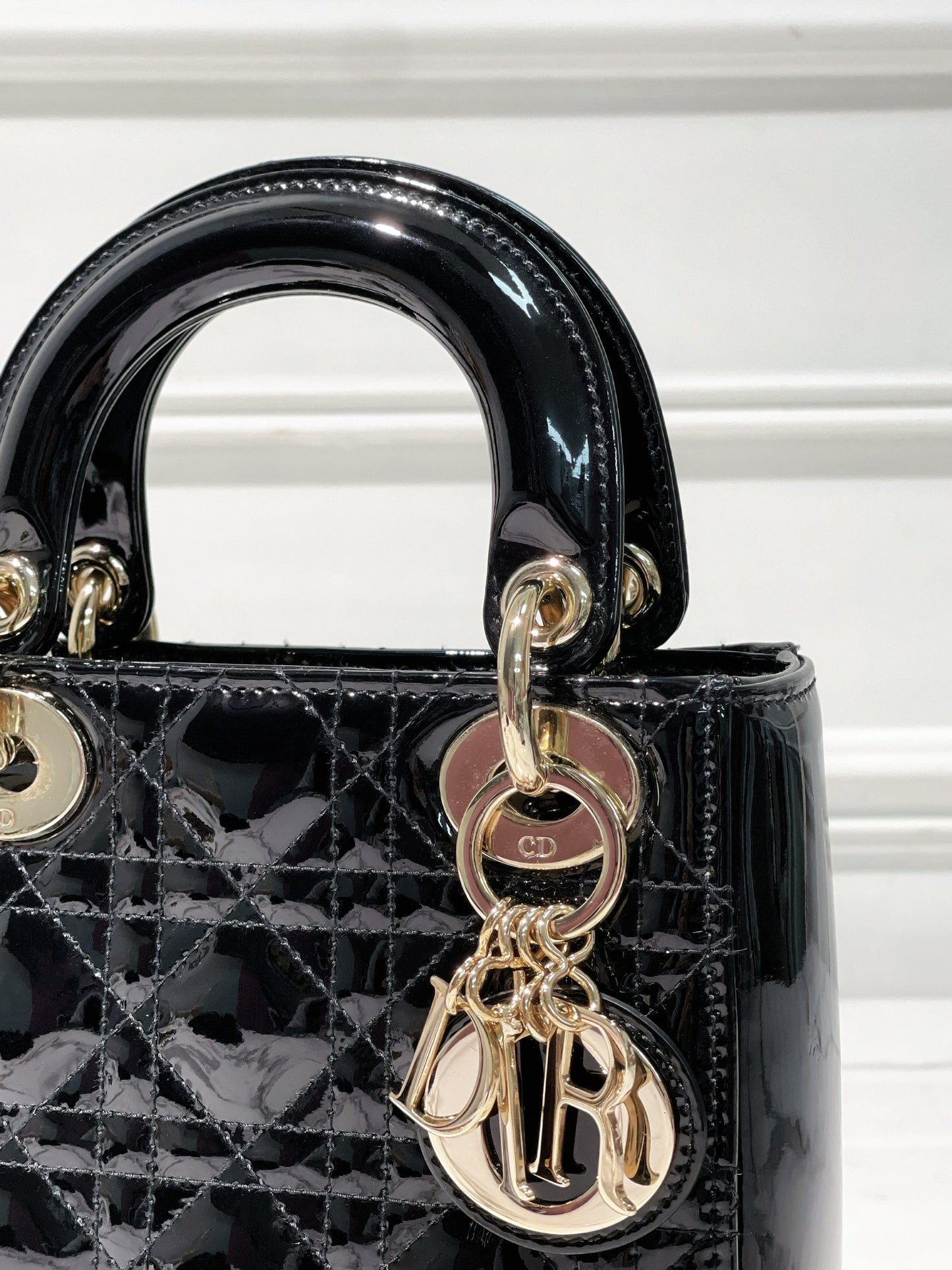 DIOR MINI LADY, Black/Gold