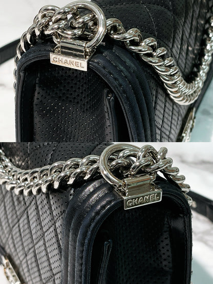 CHANEL LEBOY LARGE, Black/Silver