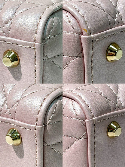 DIOR MINI LADY DIOR, Pink/Gold