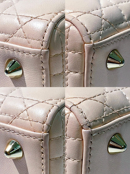 DIOR SMALL LADY DIOR, Pink/Gold