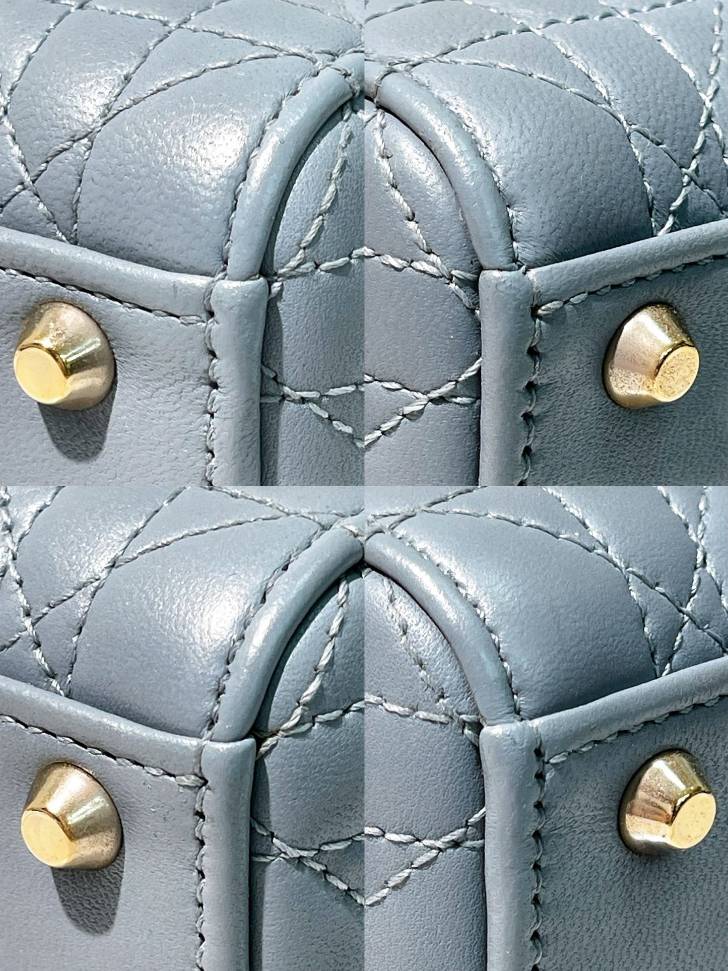 DIOR MINI LADY DIOR, Blue/Gold