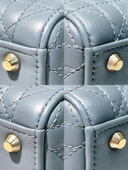 DIOR MINI LADY DIOR, Blue/Gold