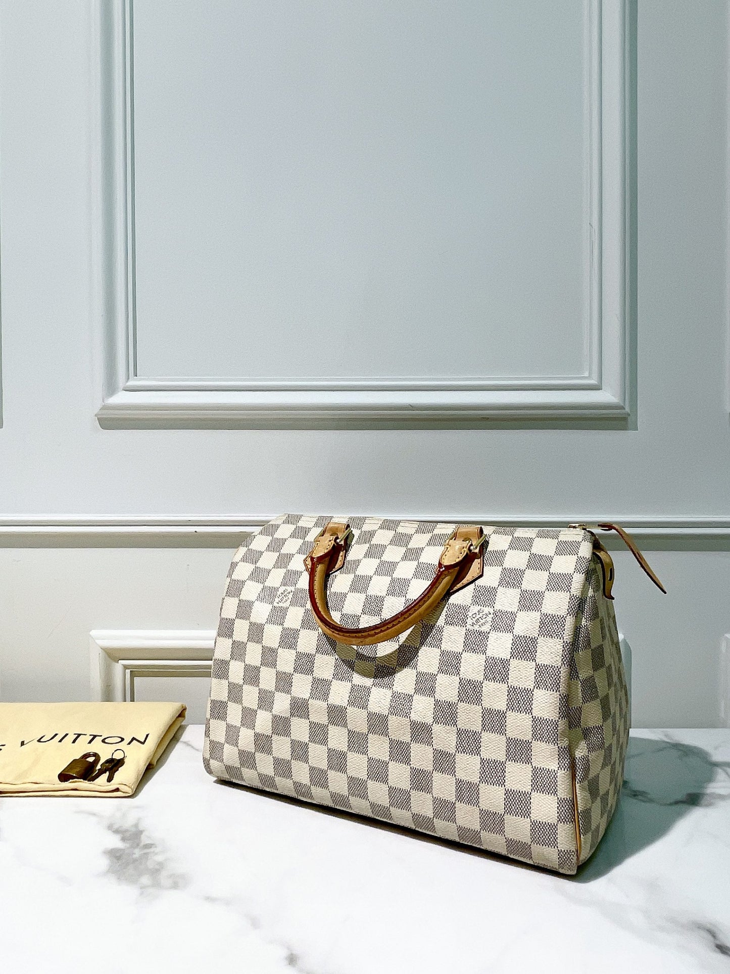 LV SPEEDY 30 HANDBAG, Damier