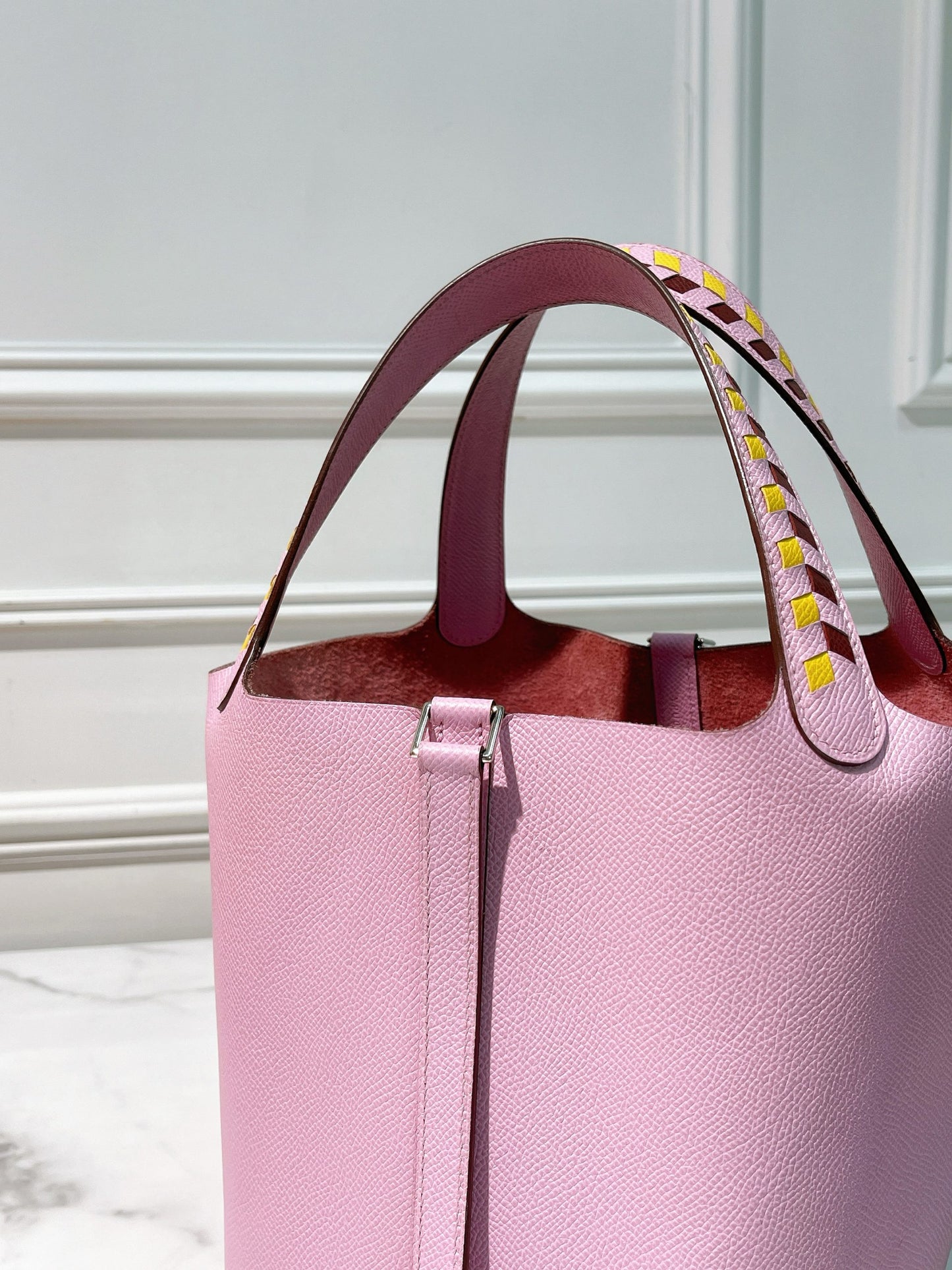 HERMES PICOTIN 22, Mauve Sylvestre/Silver