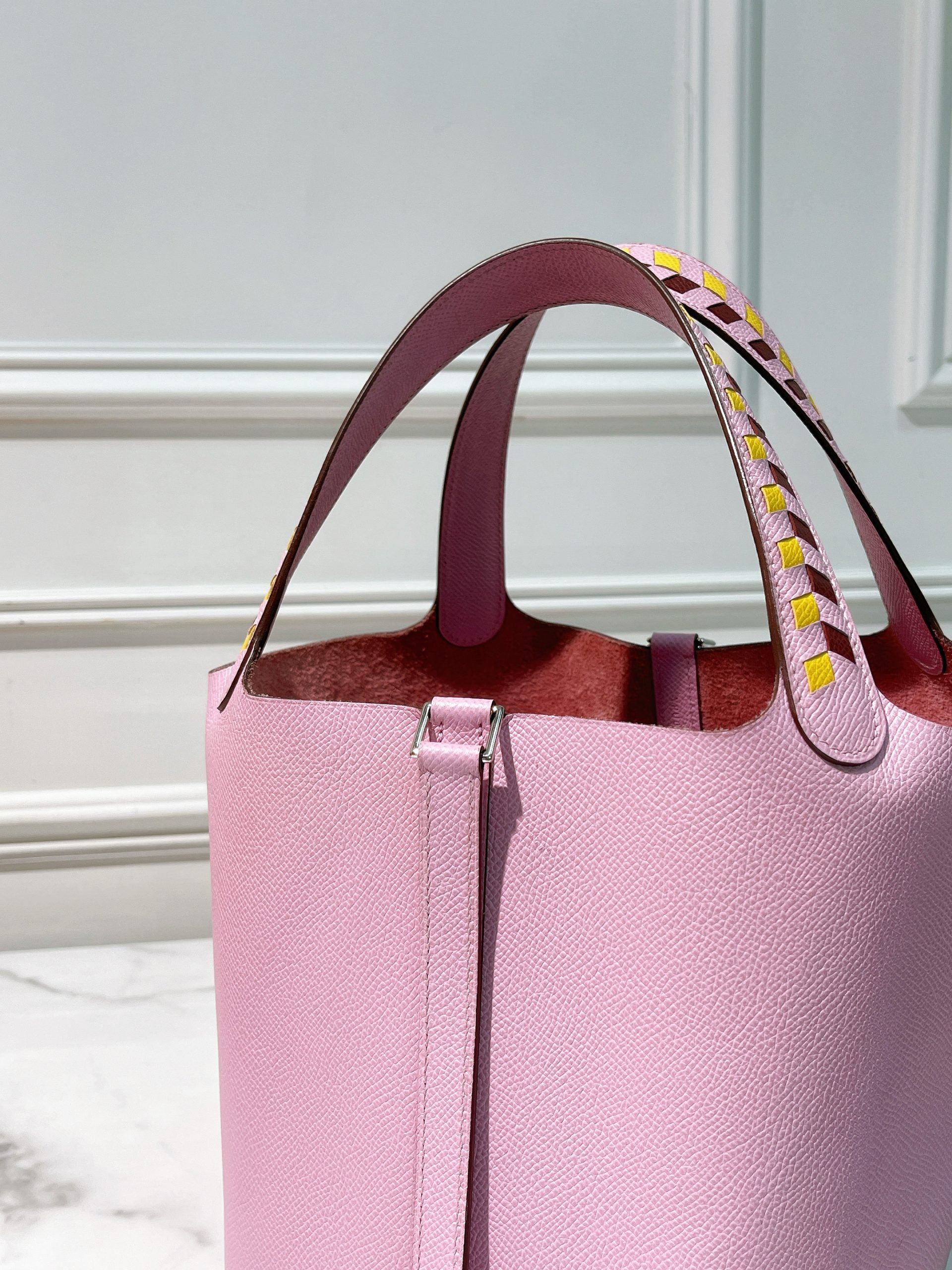 HERMES PICOTIN 22, Mauve Sylvestre/Silver