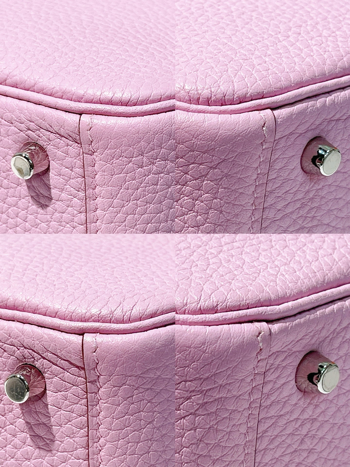 HERMES MINI LINDY, Mauve Sylvestre/Silver