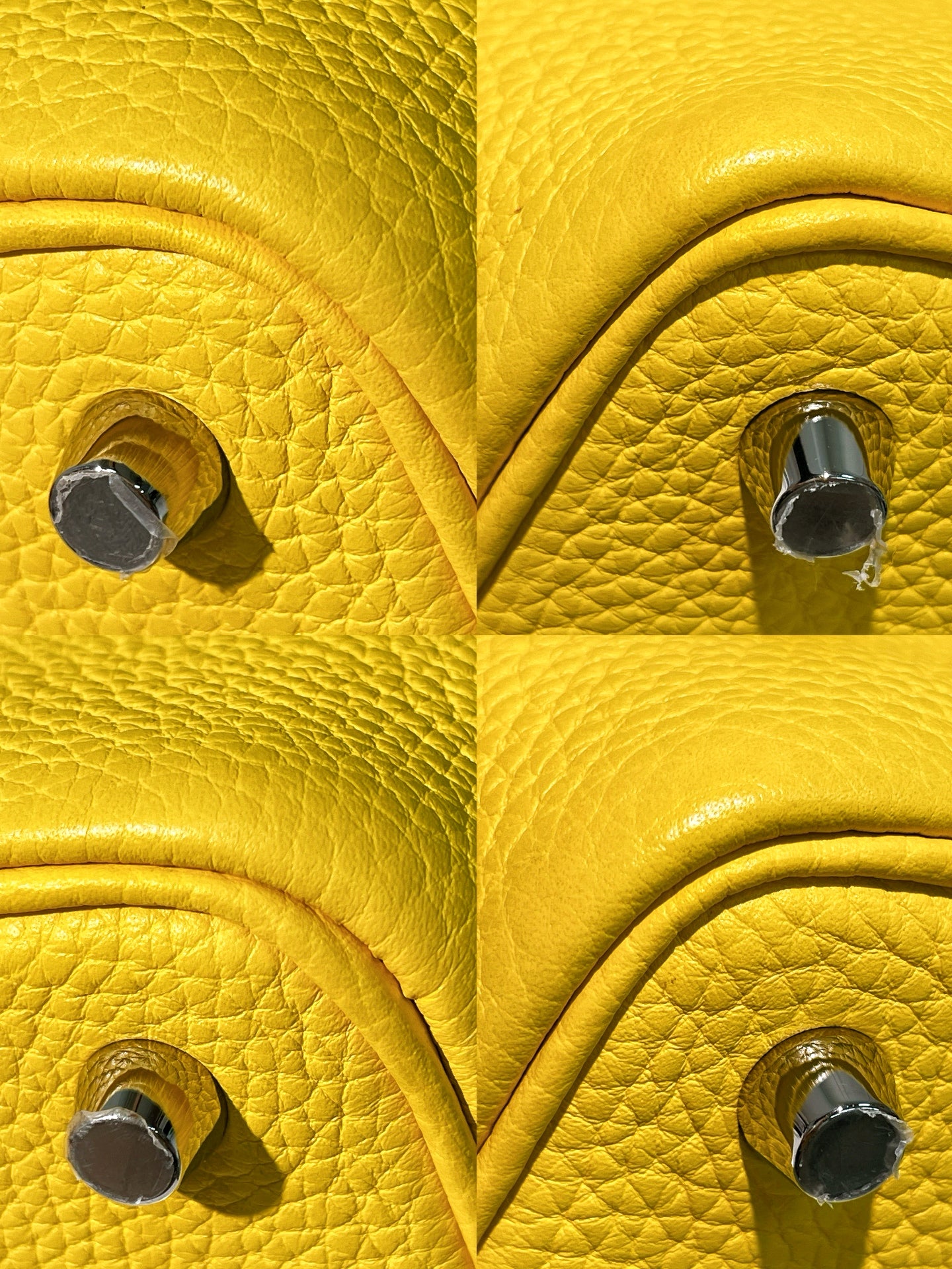 HERMES PICOTIN 18, Jaune De Naples/Silver