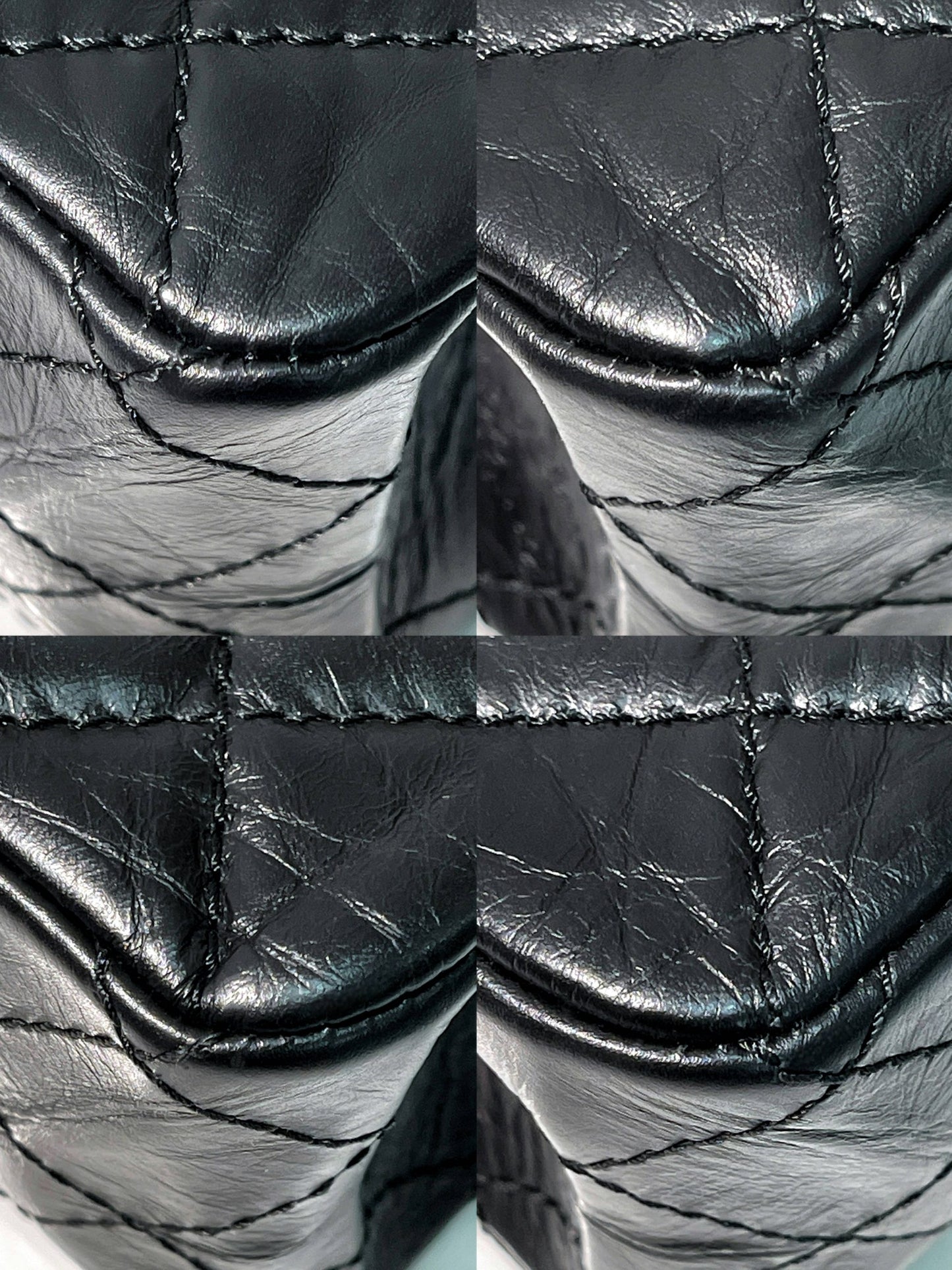 CHANEL 2.55 LARGE, Black/Gold