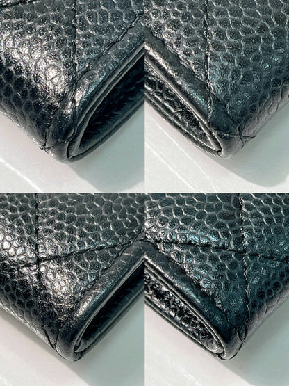 CHANEL CLASSIC CARD HOLDER, Black/Silver