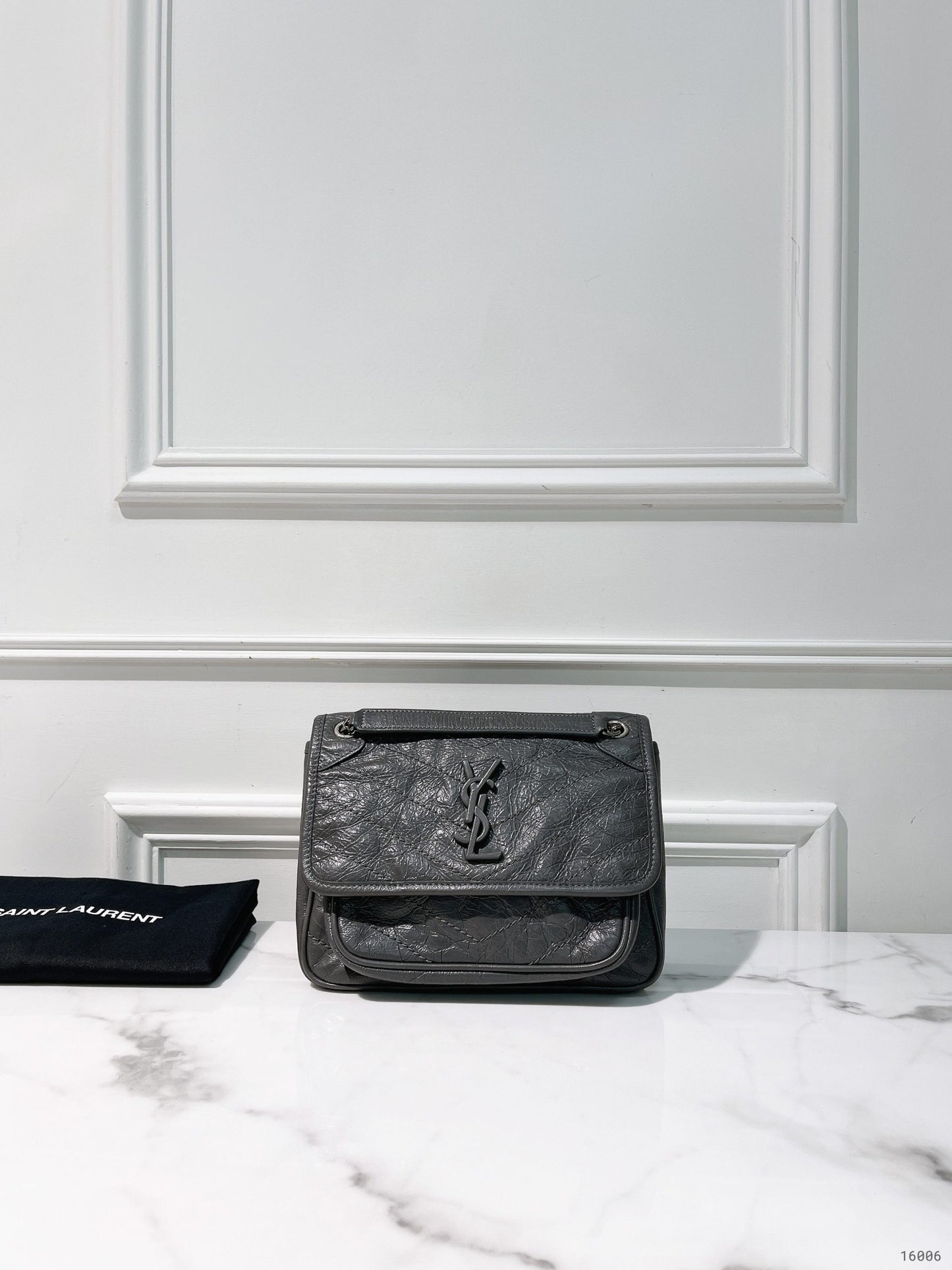 YSL NIKI BABY, Gray/Silver